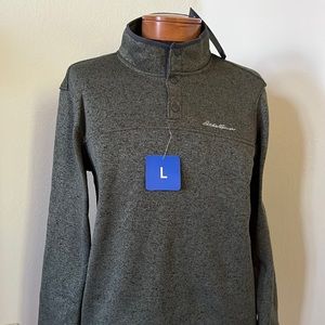 Eddie Bauer Snap Front Pullover Fleece